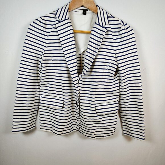 J. Crew Jackets & Blazers - J. Crew Maritime Women's Small Striped Blazer